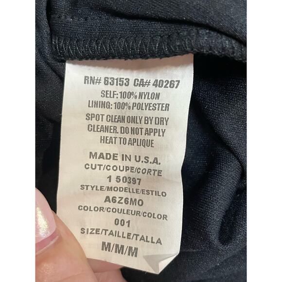 Rampage Halter Women's Dress Black Pink Size Medium Floral Fairy‎ Pinup Girl Y2K - Picture 13 of 13